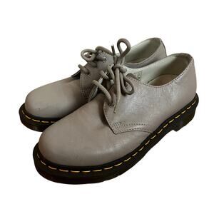Dr. Martens Oxford Shoes Gray Lace Up Low Top Academia Preppy Grunge Women’s 6